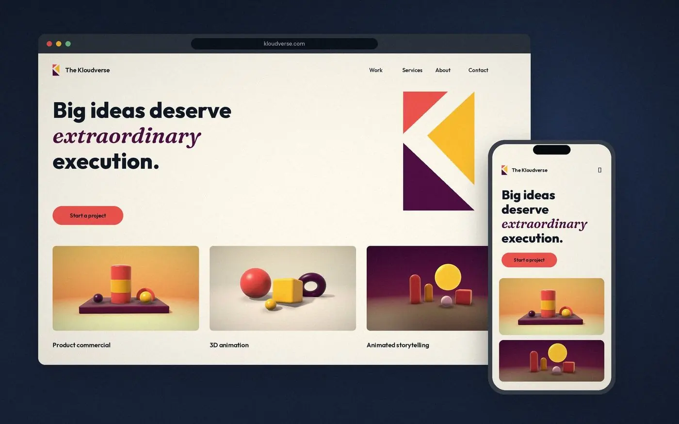 Example of websites & digital experiences work